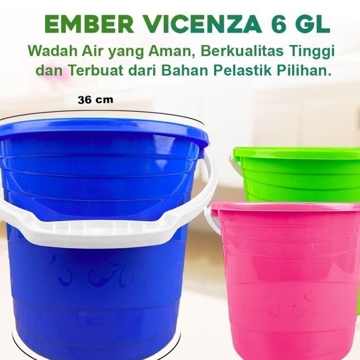 Ember Plastik Tebal 6Gl Nagamas Ember Plastik Tanpa Tutup