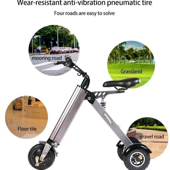 Terlaris Skuter Listrik Lipat Millenium Roda 3 Scooter Alat Motor Outdoor Indoor