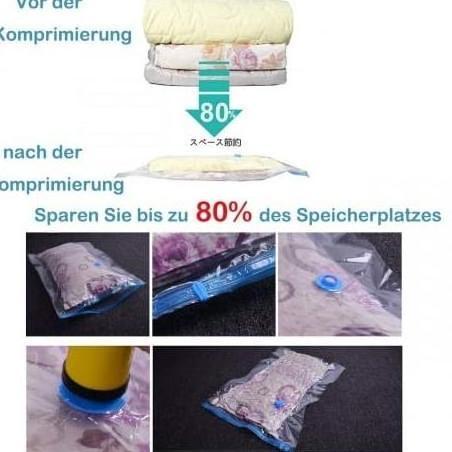 Tas Penyimpanan Pakaian Vakum Plastik Kompresi Selimut Tas Vakum Pakaian