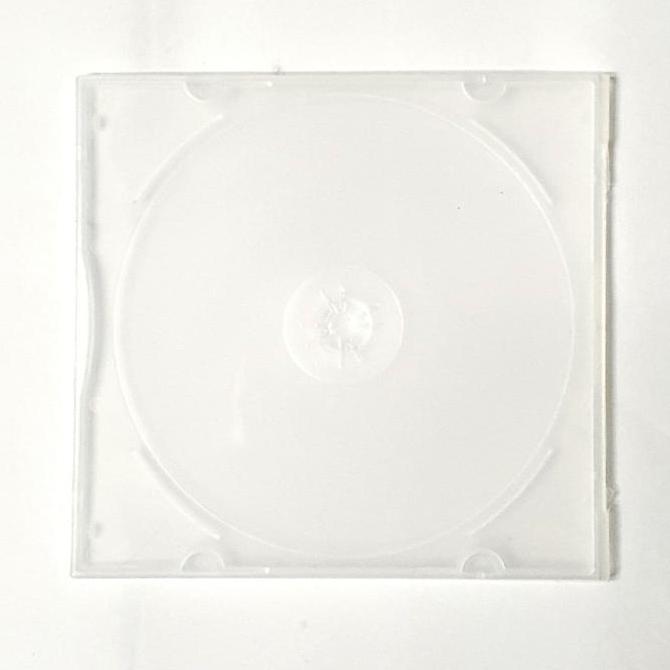 CD/DVD CASE KOTAK SLIM PLASTIK (PUTIH)