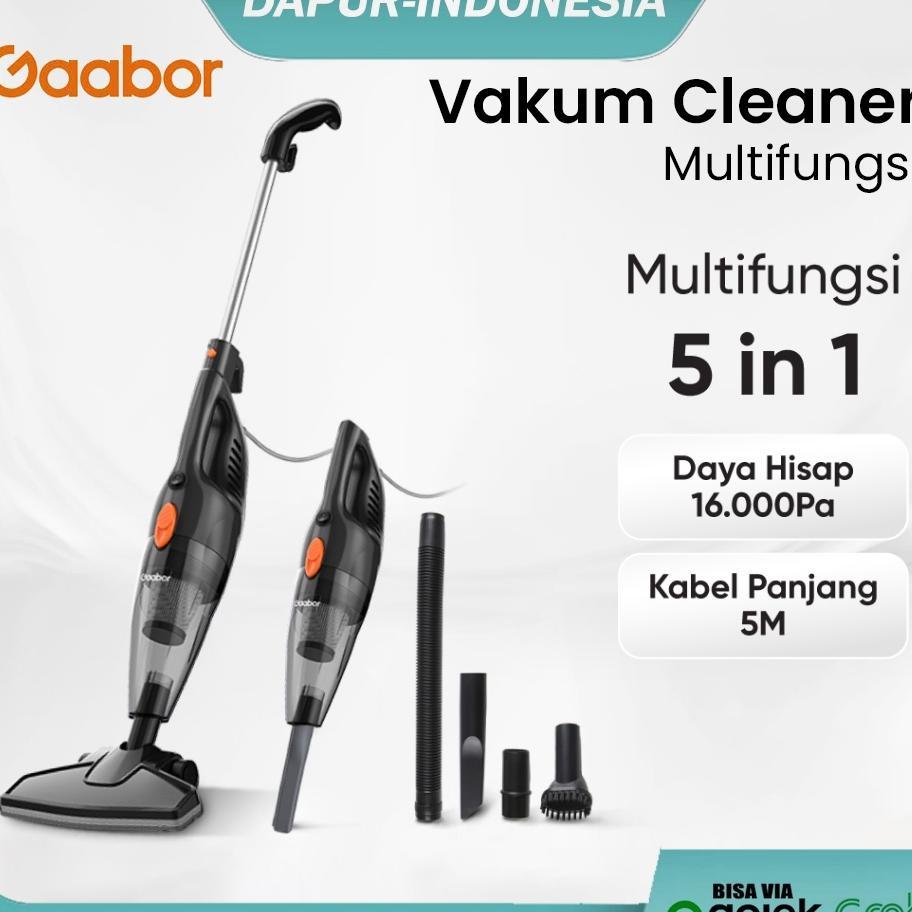 Vacum Cleaner Gaabor Penyedot Debu Multifungsi 2 In1 Low Watt Kapasitas 1.5 Ltr