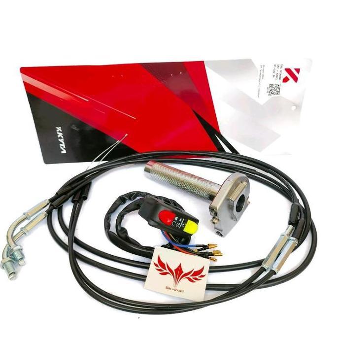 Gas Spontan KTC Kytaco 2 Kabel 190cm + Saklar PNP Orinal NMAX PCX AEROX ADV VARIO BEAT MIO Motorcycl