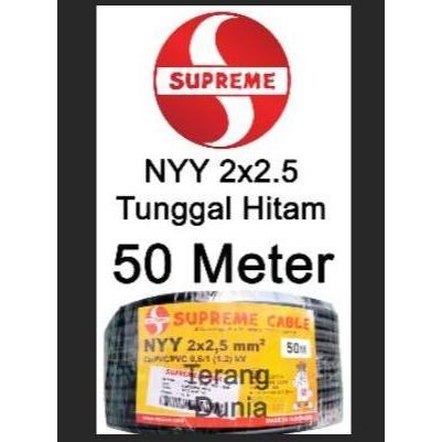 Kabel Supreme NYY 2x2.5 Kabel Hitam Tunggal NYY 2x2.5 Supreme Roll
