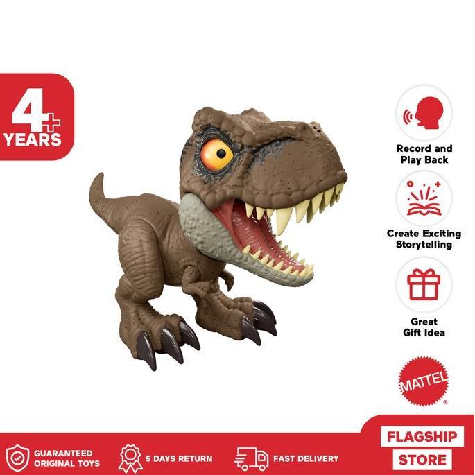 Jurassic World T-Rex Roar Command Talking Dinosaur Tyrannosaurus Rex - Mainan Action Figure