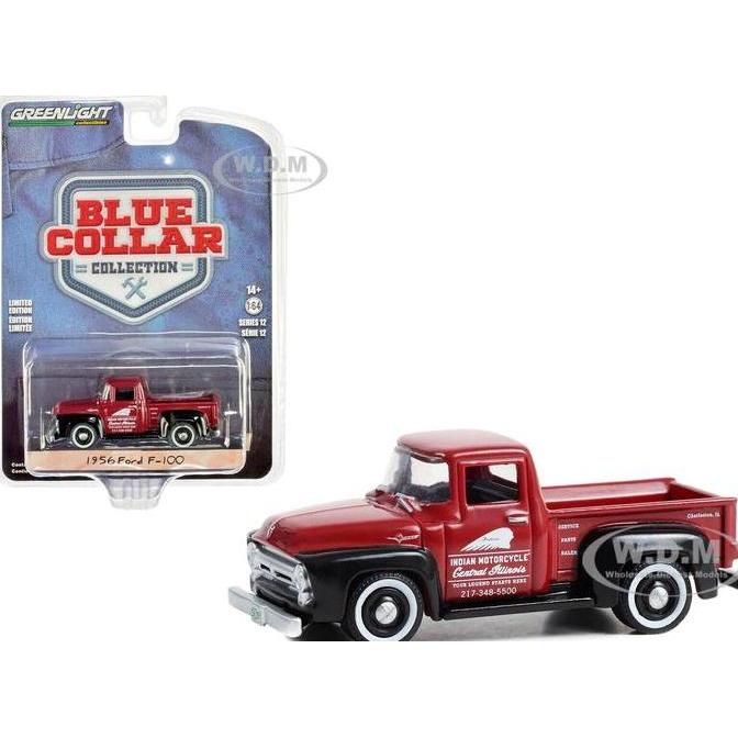 35260-A Greenlight 1956 Ford F-100 Blue Collar Series 12 Diecast