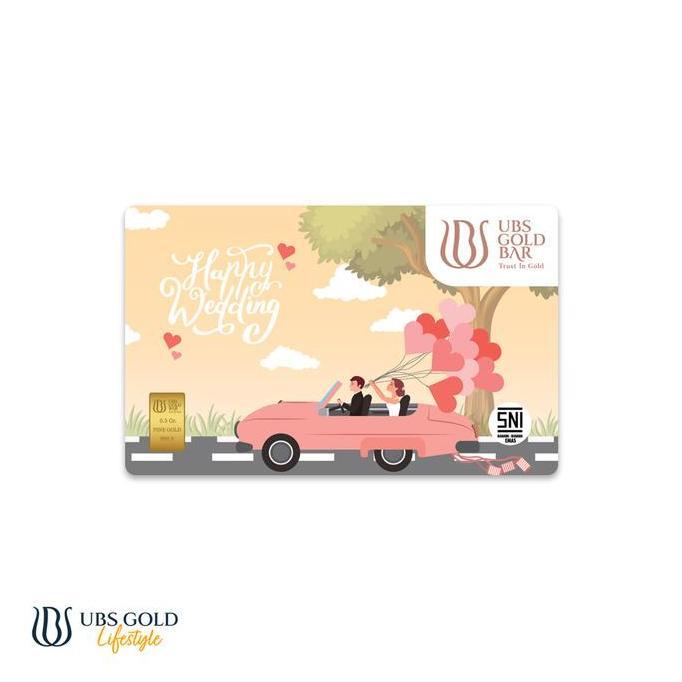 Nafelashop6 - Ubs Gold Logam Mulia Happy Wedding 0.5 Gram