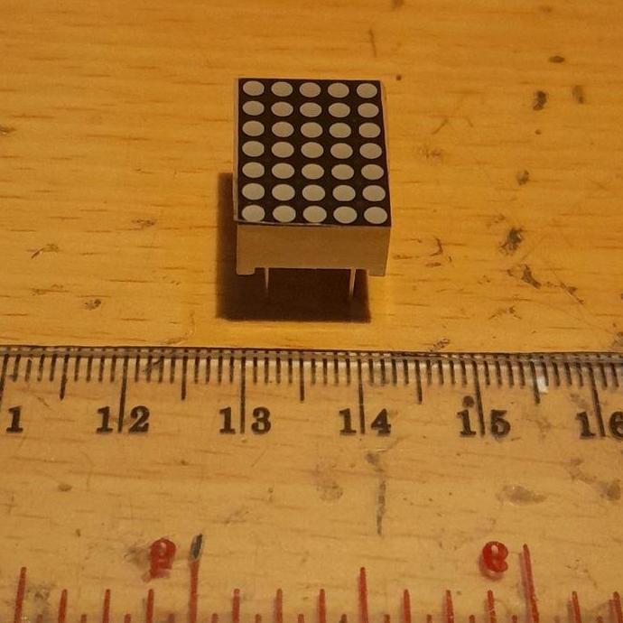 PANEL MODULE 5X7 LED DOT MATRIX DISPLAY RED MERAH - KECIL MINI SAF12