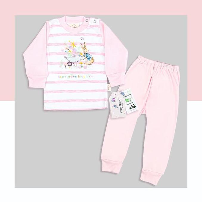 Set Oblong Panjang + Celana Panjang Stripe Peter Rabbit Size S - XXL