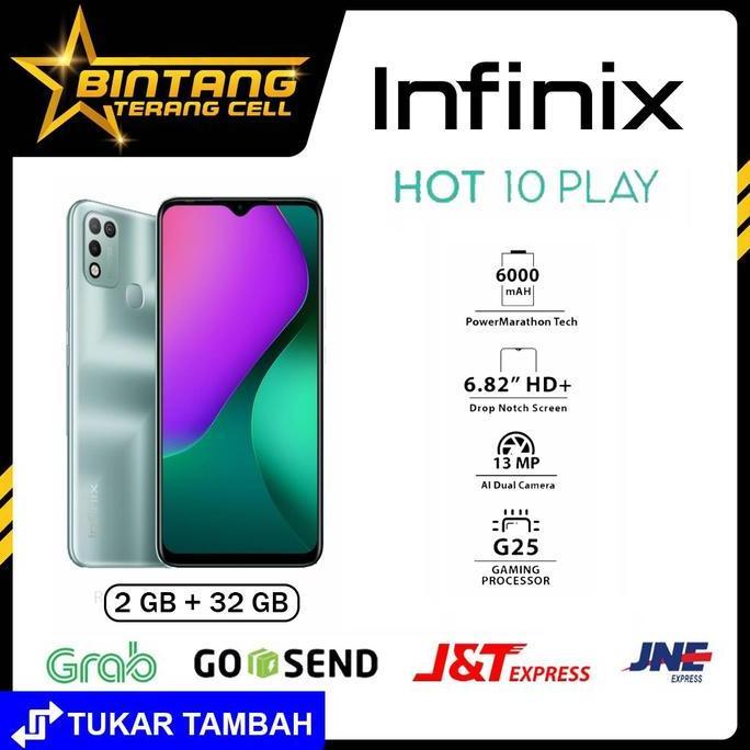 Comunicazione- Infinix Hot 10 Play Ram 2 32 Garansi Resmi