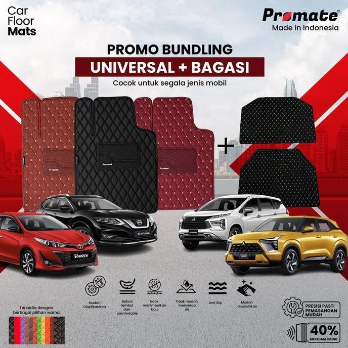 PS Karpet Mobil Universal Paket Premium + Cover Bagasi Custom Ukuran Besar/Kecil