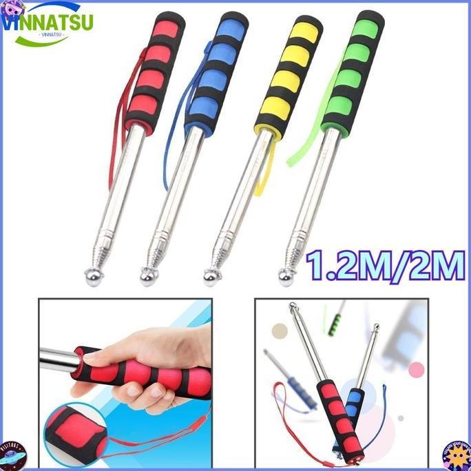 Vinnatsu 1.2M/2M Tongkat Tiang Bendera Teleskopik Tour Leader Travel Telescopic Pole Tongkat Bendera