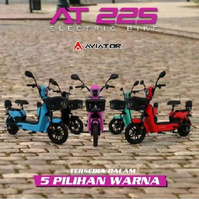 Terlaris Sepeda Listrik Aviator At225 Roda 14 X 2.5 Motor 500Watt