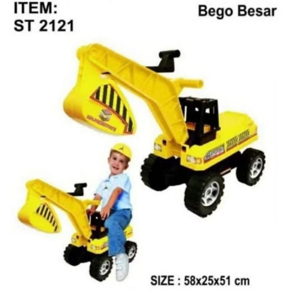 VALUE PACK MAINAN MOBIL EXCAVATOR BEGO GARUK BISA DINAIKI MAINAN ANAK LAKI LAKI EKSAVATOR BESAR ST21