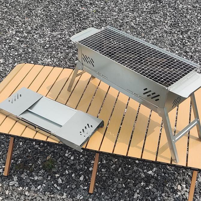 Panggangan Portable 70cm Lipat Serbaguna Alat Bakar Bakar BBQ Barbeque Outdoor Camping Picnic Alat P