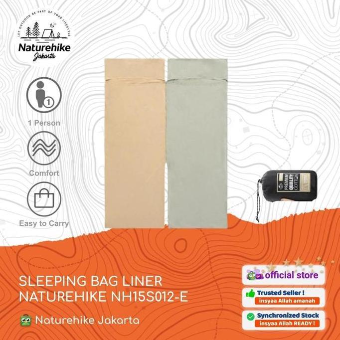 SLEEPING BAG LINER / SELIMUT / SPREI CAMPING NATUREHIKE NH15S012-E
