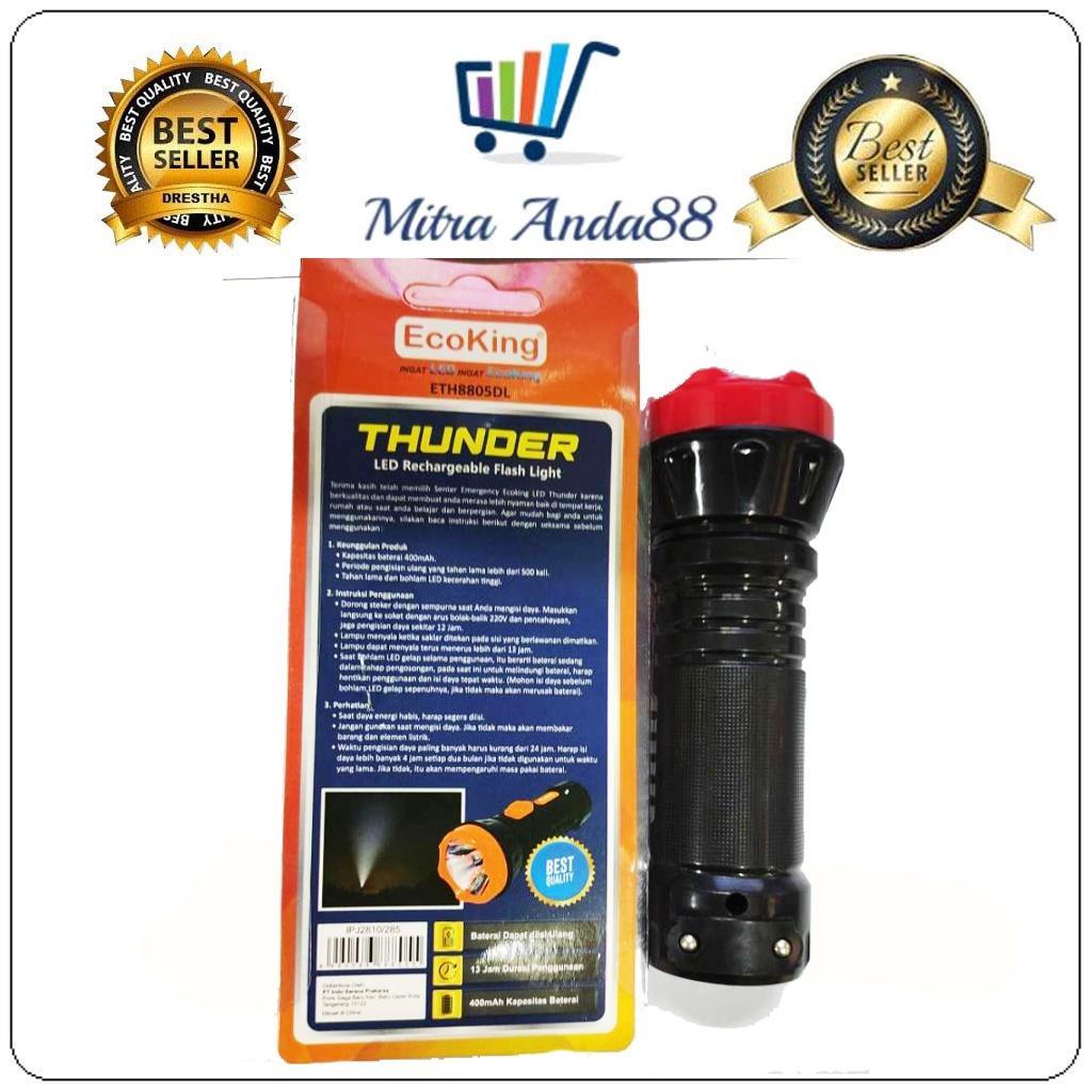 Mitraanda88 Senter Led Lampu Emergency Thunder Eth8805Dl Ecoking
