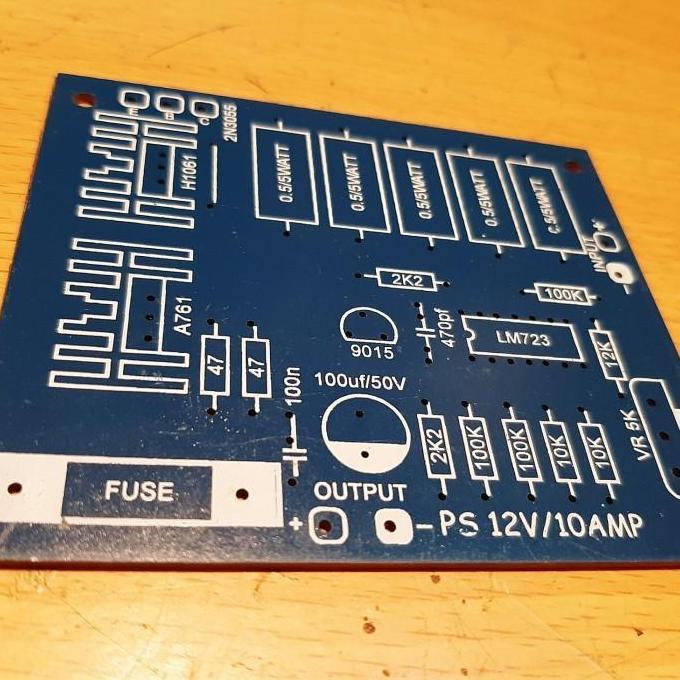 PCB VARIABLE ADJUSTABLE VOLTAGE REGULATOR LM723 LM 723 10A SAF12