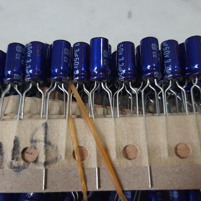 ELKO ELCO 3,3UF 3,3 UF 50V 3.3UF/50V 3.3UF 50V B.P. SERIES PANASONIC SAF12