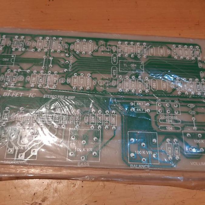 PCB TONE CONTROL BIFET BI-FET BI FET TL084 TL 084 TL074 TL 074 PHONO SAF12