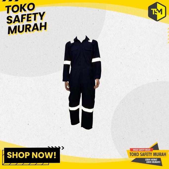 Wearpack Safety Terusan 3R Seragam Mekanik Size M-Xxxxl Pakaian Kerja Mekanik Baju Panjang Celana Pe