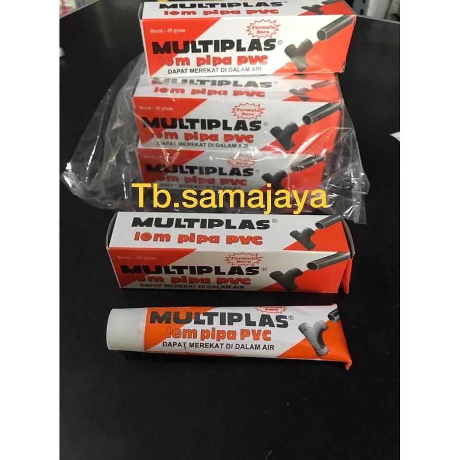 Promo Lem Pipa Pvc Multiplas 45 Gr Lusinan (12 Tube) Lem Paralon Cod