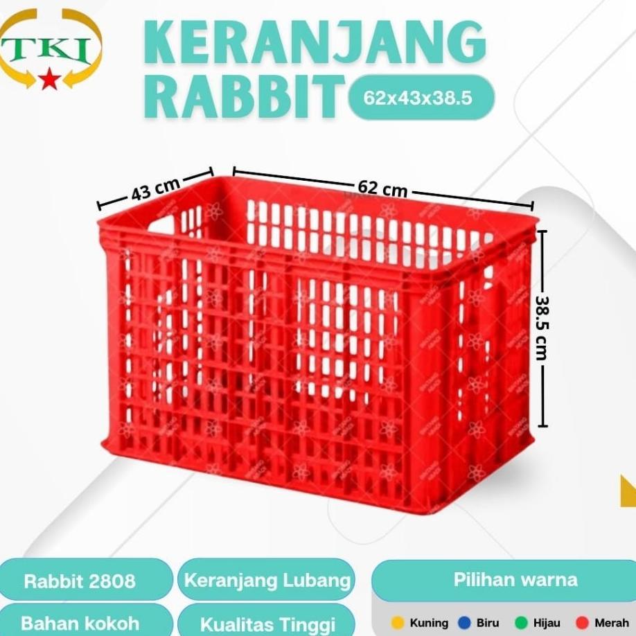 Keranjang Industri Rabbit 2808 Plastik Serbaguna
