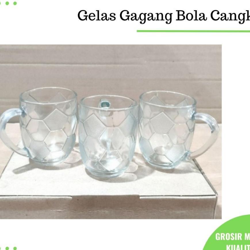 Gelas Cangkir Kaca Motif Segi Lima Kopi Gelas Kopi Ulir Kaca Bening