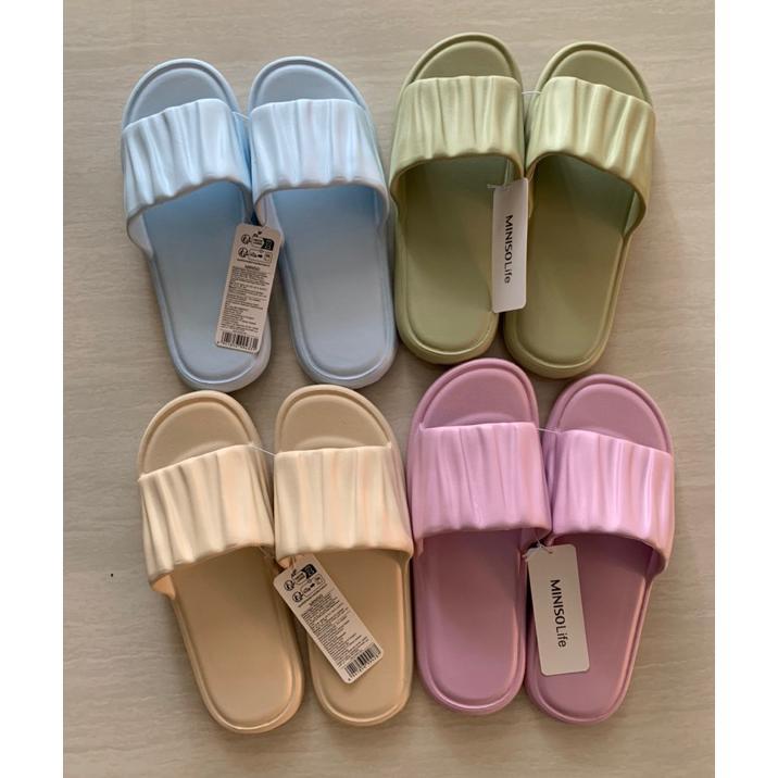 Official Bali Miniso Ripple Series Women'S Bathroom Sandal Wanita Sandal Kamar Mandi Sandal Rumah Sl