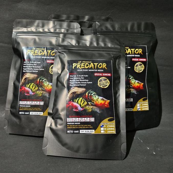 Pelet Ikan Predator Wf Produk 100G Pelet Tenggelam (Sinking) Pelet Semua Jenis Ikan Predator Allshop