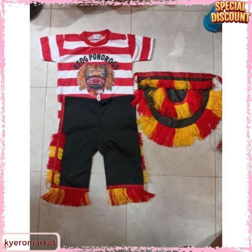 Baju Reog Anak / Stelan Reog / Kostum Reog / Jaranan / Celengan / Bujang Ganong Paling Laku