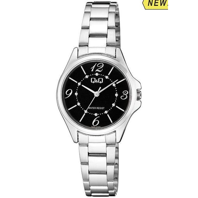Jam Tangan Wanita Q&Q QnQ QQ Analog Rantai Silver QA44A Original