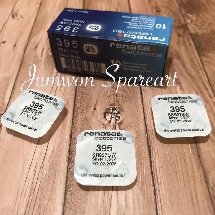Renata 927 Batrai Battery Batre Jam Tangan SR927SW Renata 395