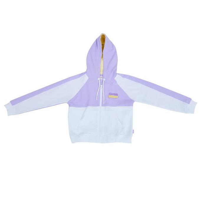 Osella Kids Hoodie Jacket In Lilac And White 2361400232 | Jaket Anak Perempuan