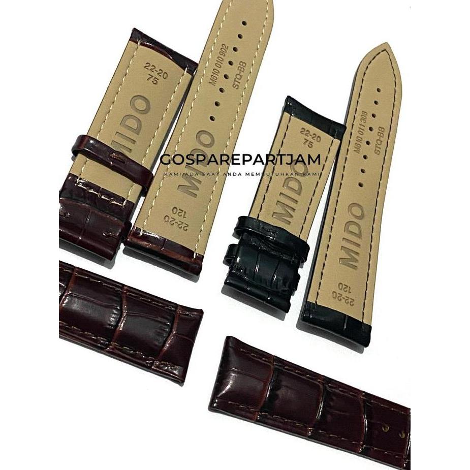 Strap Tali Jam Tangan Mido Kulit Premium Kulit Asli