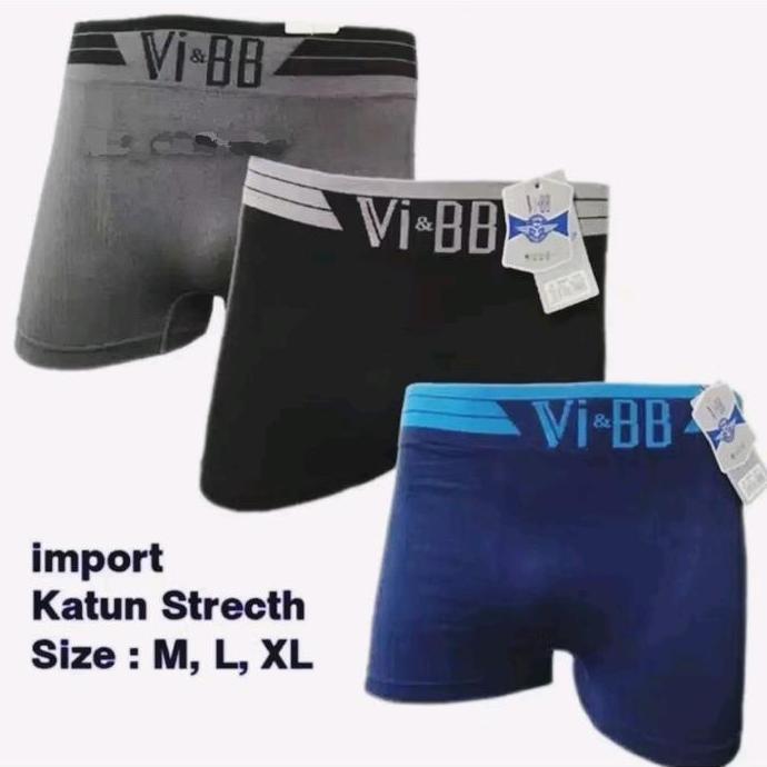 TERLARIS...3 Pcs CELANA DALAM PRIA BOXER V.BB/BOXER PRIA/CELANA DALAM MODEL BOXER