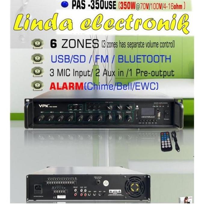 selatansana / ampli vpk pas 350use / pas350 use 350watt 6 zones amplifier vpk pas 350use original Di