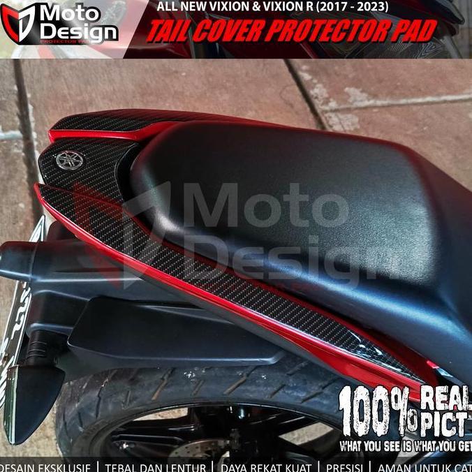Stiker Timbul Carbon Protector Pad Tailpad Buntut Body All New Vixion