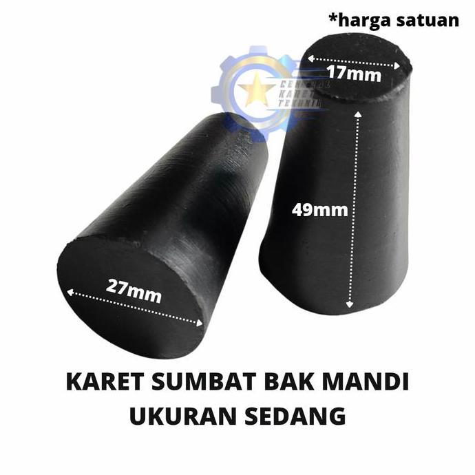 KARET SUMBAT-KARET TUTUP SUMBAT BAK MANDI SEDANG
