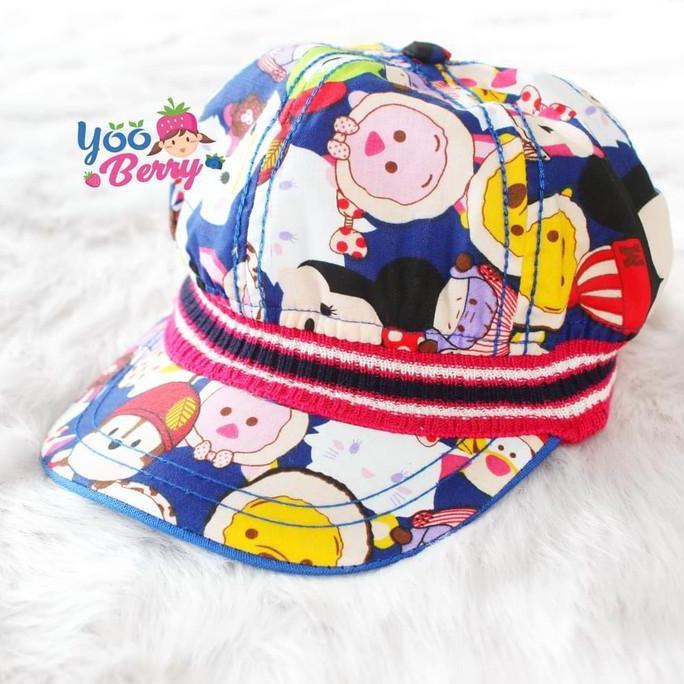 YooBerry Topi Bayi Ripped Tsum Tsum Anak dengan Karet Model Komando