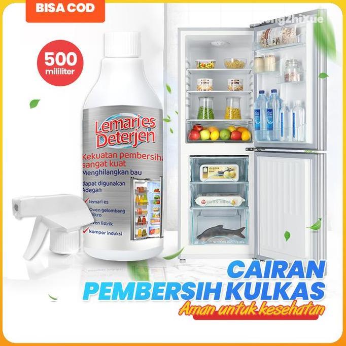 Pembersih kulkas, disinfektan rumah tangga, antibakteri, penghilang bau, pengharum ruangan, semprota