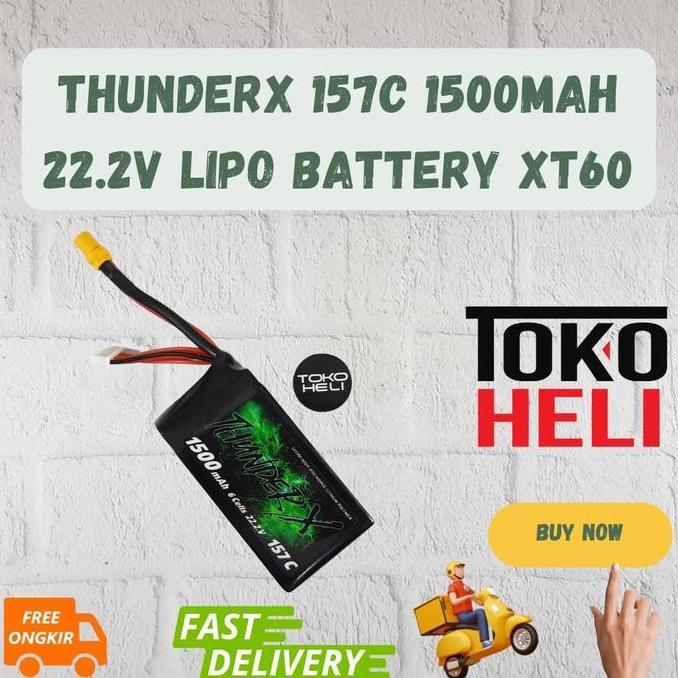 Thunderx 157C 1500Mah 22.2V 6S Lipo Battery Xt60
