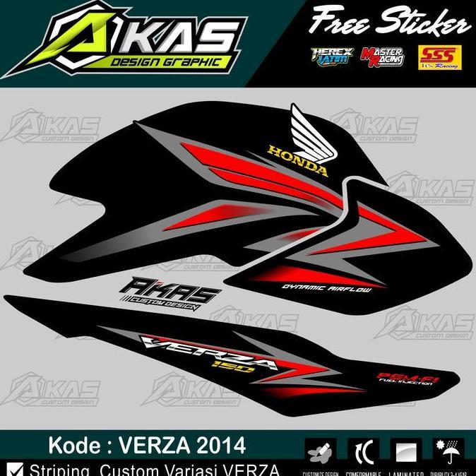 Striping Verza 2014 Variasi Custom Sticker Verza HOLOGRAM murah Kode VR02