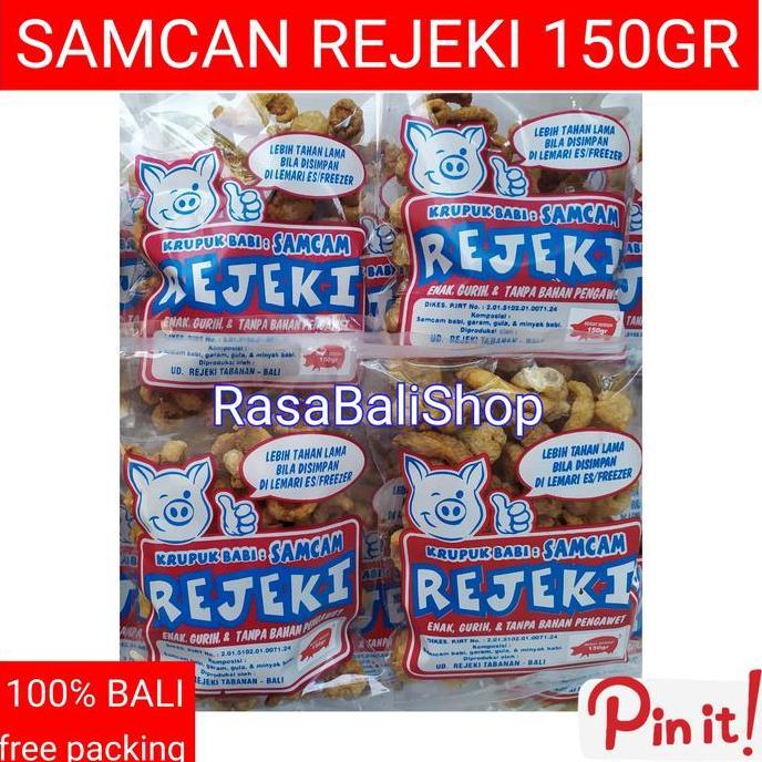 SAMCAN REJEKI 150GR KRUPUK BABI KERUPUK BABI REJEKI