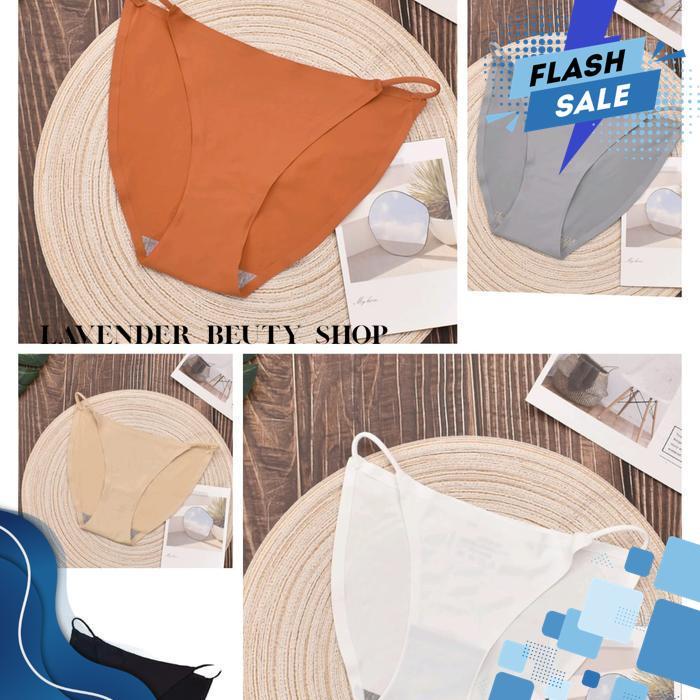 CELANA DALAM WANITA LOW HIP LYCRA ELASTIS LEMBUT 8513 KON BY LAVENDER BEAUTY SHOP