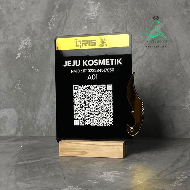 Akrilik Qris/Custom Akrilik Qris/Qris Payment Stand