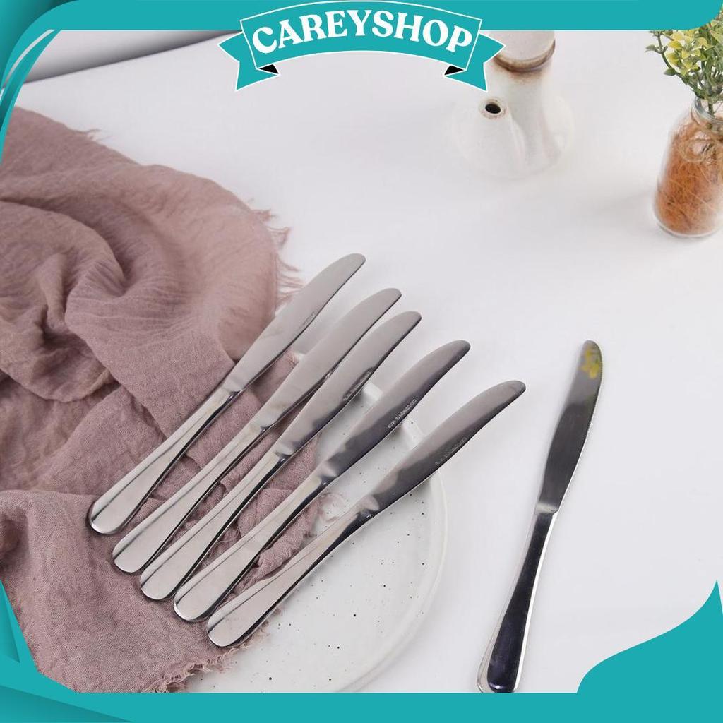 Pisau Makan Stainless Steel / Steak Knife Stainless Steel / Pisau Steak Hotel Tebal Panjang Kokoh / 