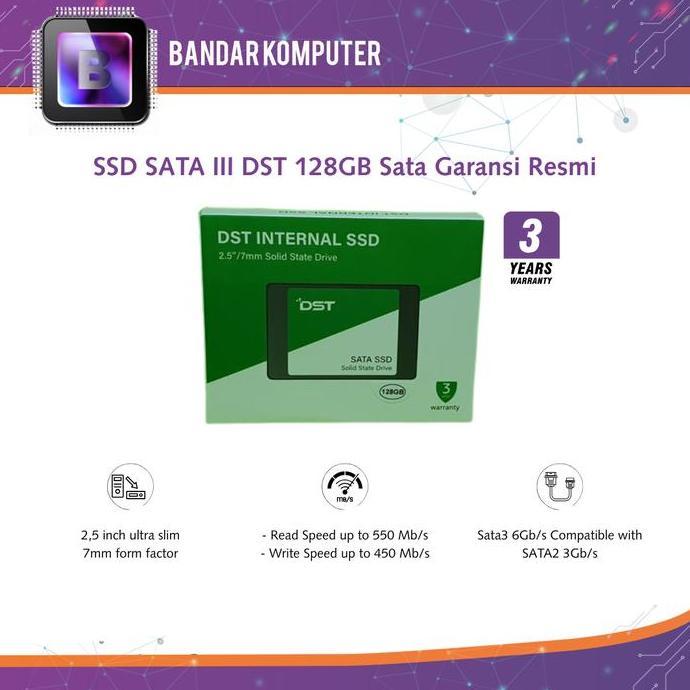SSD SATA III DST 128GB Sata Garansi Resmi