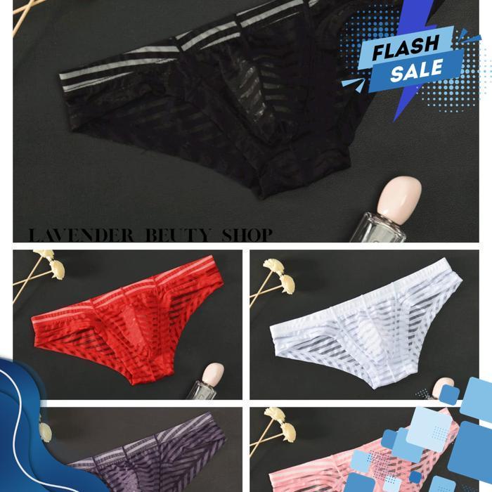 CELANA DALAM PRIA BRIEF TRANSPARAN SEXY LC 508 XXN2 BY LAVENDER BEAUTY SHOP