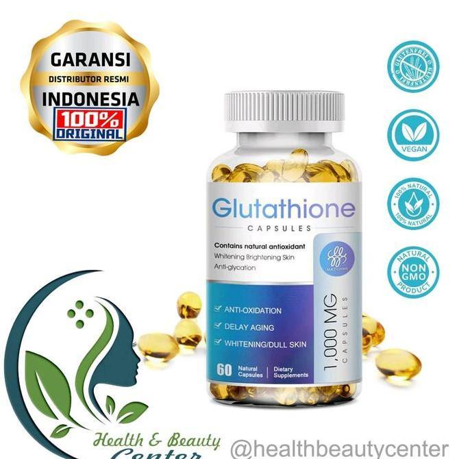 Glutathione Capsules Collagen Kapsul Glutathione Kolagen Suplemen Pemutih Kulit Kusam Sehat 120 Kaps