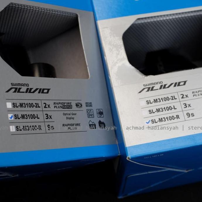 bnib.. SHIMANO shifter Alivio M3100 3x9speed shifter SHIMANO Alivio 3x9speed M3100 shifter 3X9speed 